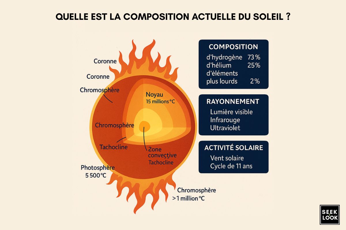Quelle est la composition actuelle du Soleil