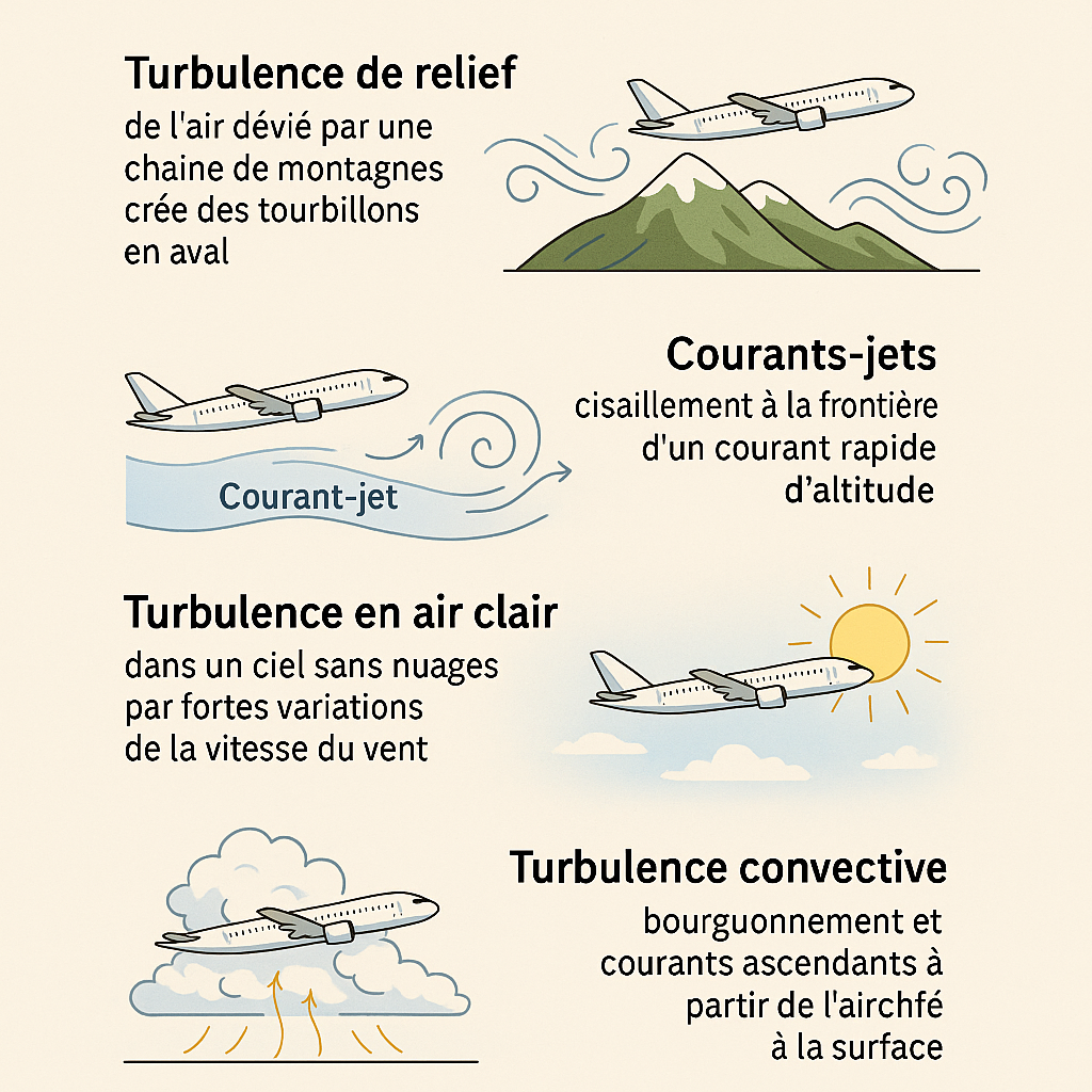 Turbulence dans l'avion